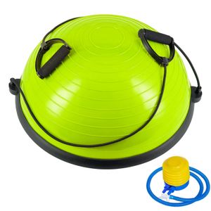 BOSU055-23 Полусфера BOSU гимнастическая, 58см. (желтая) в комплекте с эспандер и насосом (B35084-1) GETSPORT 10022599