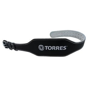 Пояс тяжелоатлетический"TORRES" арт.PRL619018XXL, р.XXL (140 см), шир. 15 см, нат.прес.кожа, черный XXL TORRES PRL619018XXL