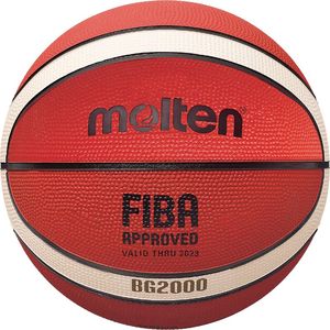 Мяч баск. "MOLTEN B6G2000" р.6, FIBA Appr Level III, 12панелей, резина, бут.кам,нейл.корд,ор-беж-чер 6 MOLTEN B6G2000