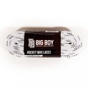 Шнурки для коньков "BIG BOY Comfort Line с пропиткой" арт.BB-LACES-CL-305WT, полиэстер, 305см, белый 305см BIG BOY BB-LACES-CL-305WT