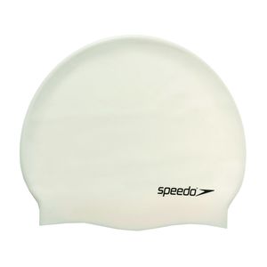 Шапочка для плав. "SPEEDO Plain Flat Silicone Cap", арт.8-709910010, БЕЛЫЙ, силикон Взрослый SPEEDO 8-709910010