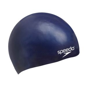 Шапочка для плав. дет. "SPEEDO Plain Flat Silicone Cap Jr", арт.8-8-709900011, СИНИЙ, силикон Senior SPEEDO 8-709900011