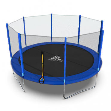 Батут DFC Trampoline Fitness с сеткой 14ft Синий14FT-TR-B