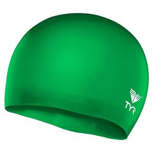 Шапочка для плав. подр. "TYR Wrinkle Free Junior Silicone Cap", арт.LCSJR-326, ЗЕЛЕНЫЙ, силикон Junior TYR LCSJR-326