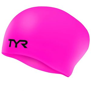 Шапочка для плав. подр. "TYR Long Hair Wrinkle-Free Silicone Cap Jr", арт.LCSL-693, РОЗОВЫЙ, силикон Senior TYR LCSJRL-693