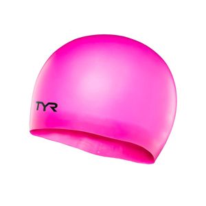 Шапочка для плав. подр. "TYR Wrinkle Free Junior Silicone Cap", арт.LCSJR-693, РОЗОВЫЙ, силикон Junior TYR LCSJR-693