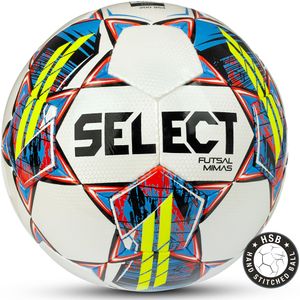 Мяч футзал. SELECT Futsal Mimas, 1053460005, р.4, BASIC, 32 пан, гл.ПУ, руч.сш, бел-сине-красный 4 SELECT 1053460005