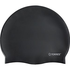 Шапочка для плав. TORRES No Wrinkle, SW-12203BK, черный, силикон Senior TORRES SW-12203BK