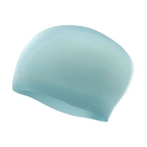 Шапочка для плав. TYR Long Hair Wrinkle-Free Silicone Cap, LCSL-450, ГОЛУБОЙ, силикон Senior TYR LCSL-450