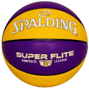 Мяч баск. SPALDING Super Flite 76930Z_7, р.7, композит. кожа (ПУ), желто-фиолетовый 7 SPALDING 76930z