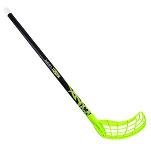 Клюшка для флорбола RealStick Tribal Jr, MR-KF-TR85-GR, 85см, прямой крюк, пластик, черн-зелен REALSTICK MR-KF-TR85-GR