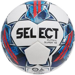 Мяч футзал. SELECT Futsal Super TB 3613460003,р.4, FIFA Pro, ПУ,руч.сш, бело-синий 4 SELECT 3613460003