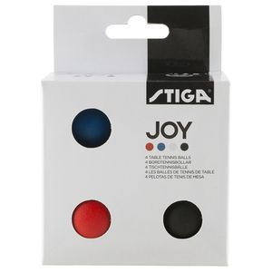 Мяч для наст. тенниса Stiga Joy, 1110-5240-04, диам. 40+мм, пластик, упак. 4 шт, белый Диаметр 40+ STIGA 1110-5240-04