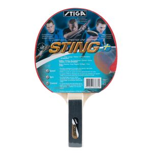 Ракетка для н/т Stiga Sting 183637, для начин., накладка 1,5 мм ITTF, прямая.. ручка STIGA 183637