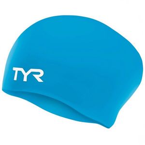 Шапочка для плав. TYR Long Hair Wrinkle-Free Silicone Cap, LCSL-360, ГОЛУБОЙ, силикон Senior TYR LCSL-360