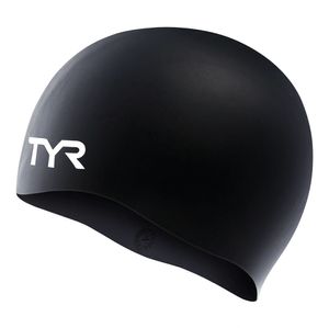 Шапочка для плав. подр. TYR Wrinkle Free Junior Silicone Cap, LCSJR-001, ЧЕРНЫЙ, силикон Junior TYR LCSJR-001