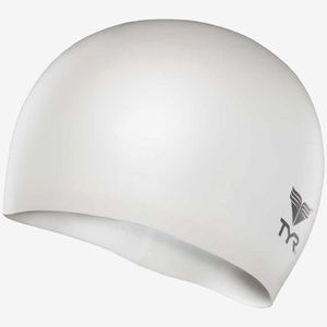 Шапочка для плав. подр. TYR Wrinkle Free Junior Silicone Cap, LCSJR-100, БЕЛЫЙ, силикон Junior TYR LCSJR-100