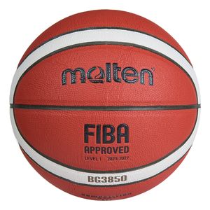 Мяч баск. MOLTEN B6G3850 р.6, FIBA Appr, синт.комп.кожа (ПУ),12 пан,бут.кам,нейл.корд,кор-беж-чер 6 MOLTEN B6G3850