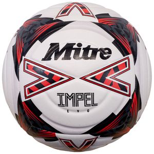 Мяч футб. MITRE Impel Evo 24, 5-B01790C29, р.5,мат.ТПУ,6 п, бут. кам, гибр.сш., бело-красный 5 MITRE 5-B01790C29