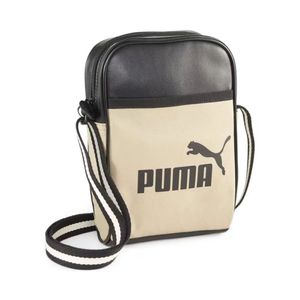 Сумка кросс-боди PUMA Campus Compact Portable, 07882706, полиуретан, полиэстер, бежево-черный 20х13х6 см PUMA 07882706