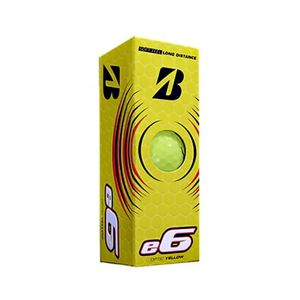 Мяч для гольфа Bridgestone e6 Yellow,  BGB1EYX, 3 шт/уп, желтый BRIDGESTONE BGB1EYX