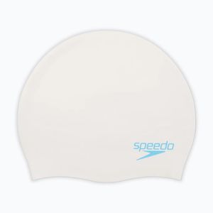 Шапочка для плав. дет. SPEEDO Plain Moulded Silicone Cap Jr, 8-7099017621, БЕЛЫЙ, силикон Junior SPEEDO 8-7099017621