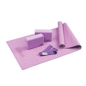 Набор для йоги LIVEUP Yoga Set набор: коврик, 2 блока, ремень, фиолетовый LIVEUP NL\LS3240-VT\VT-04-00