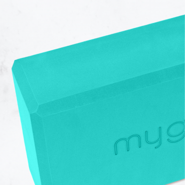 Блок для йоги MYGA Foam Yoga Block 23 х 14,5 х 7,7 см, бирюзовый