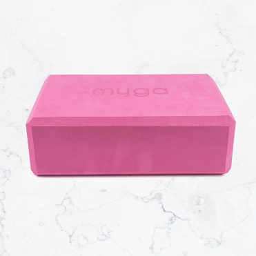 Блок для йоги MYGA Foam Yoga Block 23 х 14,5 х 7,7 см, сливовый