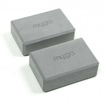 Блок для йоги MYGA Foam Yoga Block 23 х 14,5 х 7,7 см, серый