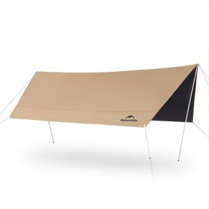 Тент Naturehike Yunxiao Canopy Lite CNK2350WS015, 150D, 500-390*380 см для кемпинга, светло-коричневый (с двумя стойками), 6976023926334 Naturehike