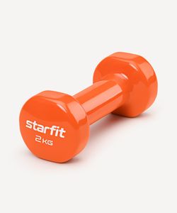 Гантель виниловая DB-101 2 кг, оранжевый Starfit ЦБ-00001448