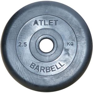 Диск обрезиненный BARBELL ATLET 2,5 кг / диаметр 31 мм MB BARBELL MB-AtletB31-2,5