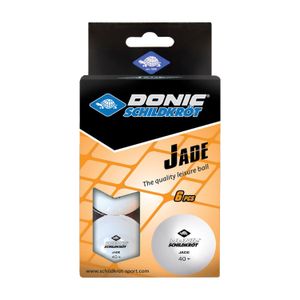 Мячики для н/тенниса DONIC JADE 40+, 6 штук, белый DONIC Schildkrot 618371