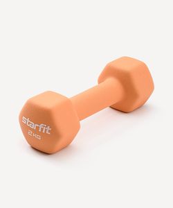 Гантель неопреновая DB-201 2 кг, оранжевый пастель Starfit УТ-00018831