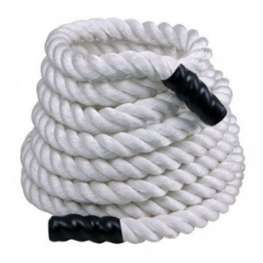 Канат тренировочный PERFORM BETTER TRAINING ROPE 9 метров 7,3 кг, диаметр 3,81 см, белый