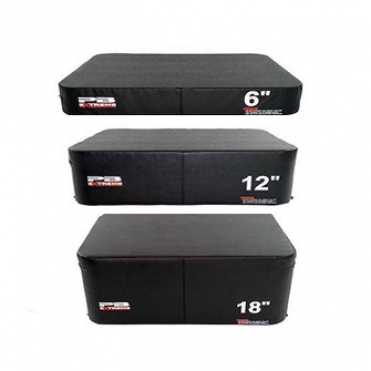 Набор плиобоксов PERFORM BETTER PB Extreme Foam Plyobox Set 3 15 см, 31 см, 46 см, чёрный