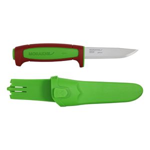 Нож Morakniv Basic 511 лимитированный 2024 углеродистая сталь, пласт. ручка (терракотовая) зеленая вставка, 14281 Morakniv