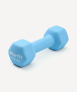 Гантель неопреновая DB-201 2,5 кг, синий пастель Starfit ЦБ-00001428