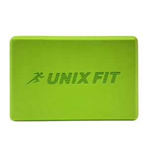 Блок для йоги и фитнеса UNIX Fit (200 г) 23 х 15 х 7 см, 1 шт, зеленый UNIX Fit™ YBU200GGN