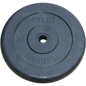 Диск обрезиненный BARBELL ATLET 10 кг / диаметр 26 мм MB BARBELL MB-AtletB26-10