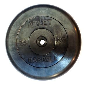 Диск обрезиненный BARBELL ATLET 25 кг / диаметр 26 мм MB BARBELL MB-AtletB26-25