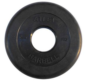 Диск обрезиненный BARBELL ATLET 2,5 кг / диаметр 51 мм MB BARBELL MB-AtletB51-2,5