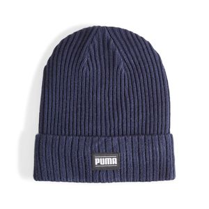 Шапка PUMA Ribbed Classic Cuff Beanie, 02403810, темно-синий Универсальный 02403810