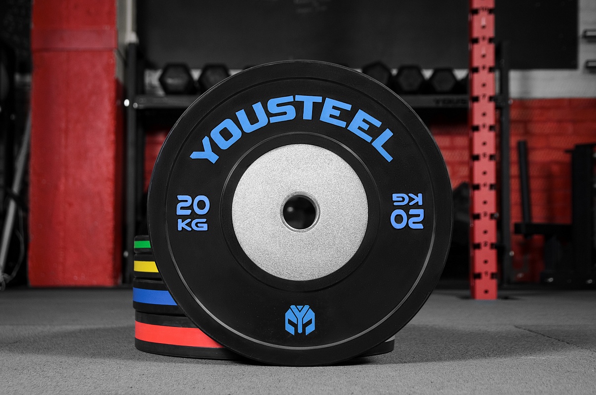 Ю стил. Диски YOUSTEEL. Кросс фит YOUSTEEL 20 кг. Диск бамперный черный 20 кг. Диски для штанги.