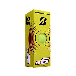 Мяч для гольфа Bridgestone e6 Yellow BGB1EYX, упак. 3шт., желтый BGB1EYX