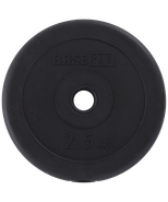 Диск пластиковый BB-203 d=26 мм, черный, 2,5 кг BASEFIT УТ-00019754