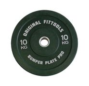 Диск бамперный 10 кг (зеленый) Original FitTools FT-BPG-10