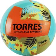 Мяч волейбольный пляжный TORRES Hawaii артикул V32075B размер 5