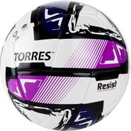 Мяч футзал. "TORRES Futsal Resist" арт.FS321024, р.4, 24 панели. ПУ, 3 подкл. слоя, белый-мультиколо 4 TORRES FS321024